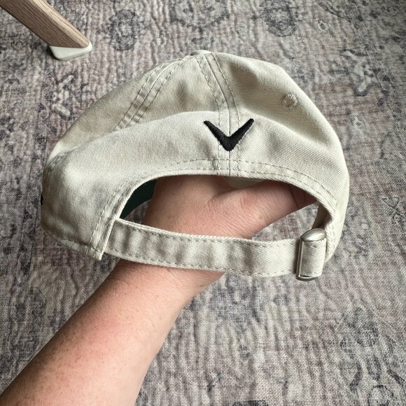 Callaway Golf Beige Grey Baseball Golf Hat HX Tour FT-5 Adjustable Outdoors Golf - Picture 5 of 6